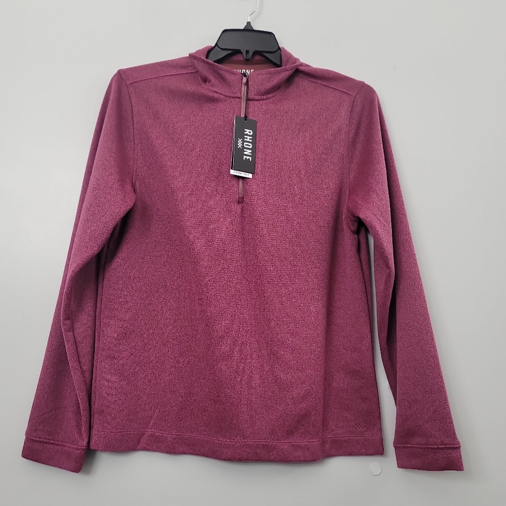 RHONE COMMUTER 1/4 ZIP SWEATER KNIT FABRIC